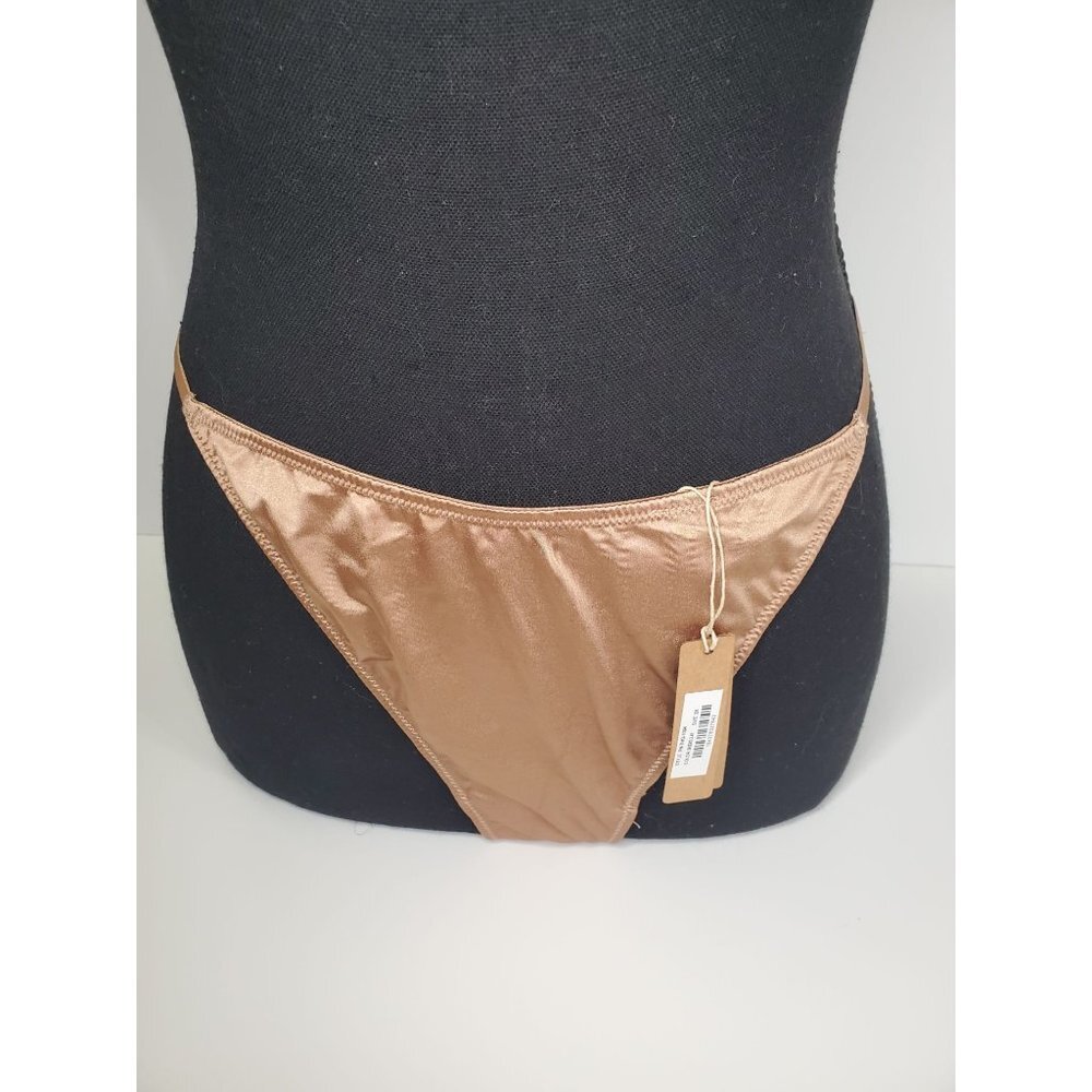 SKIMS Desert Clay T-String Thong 2X Tan Cream Authentic